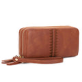 ES60164 - 6 Sherrie Double Zipper Wallet - MiMi Wholesale