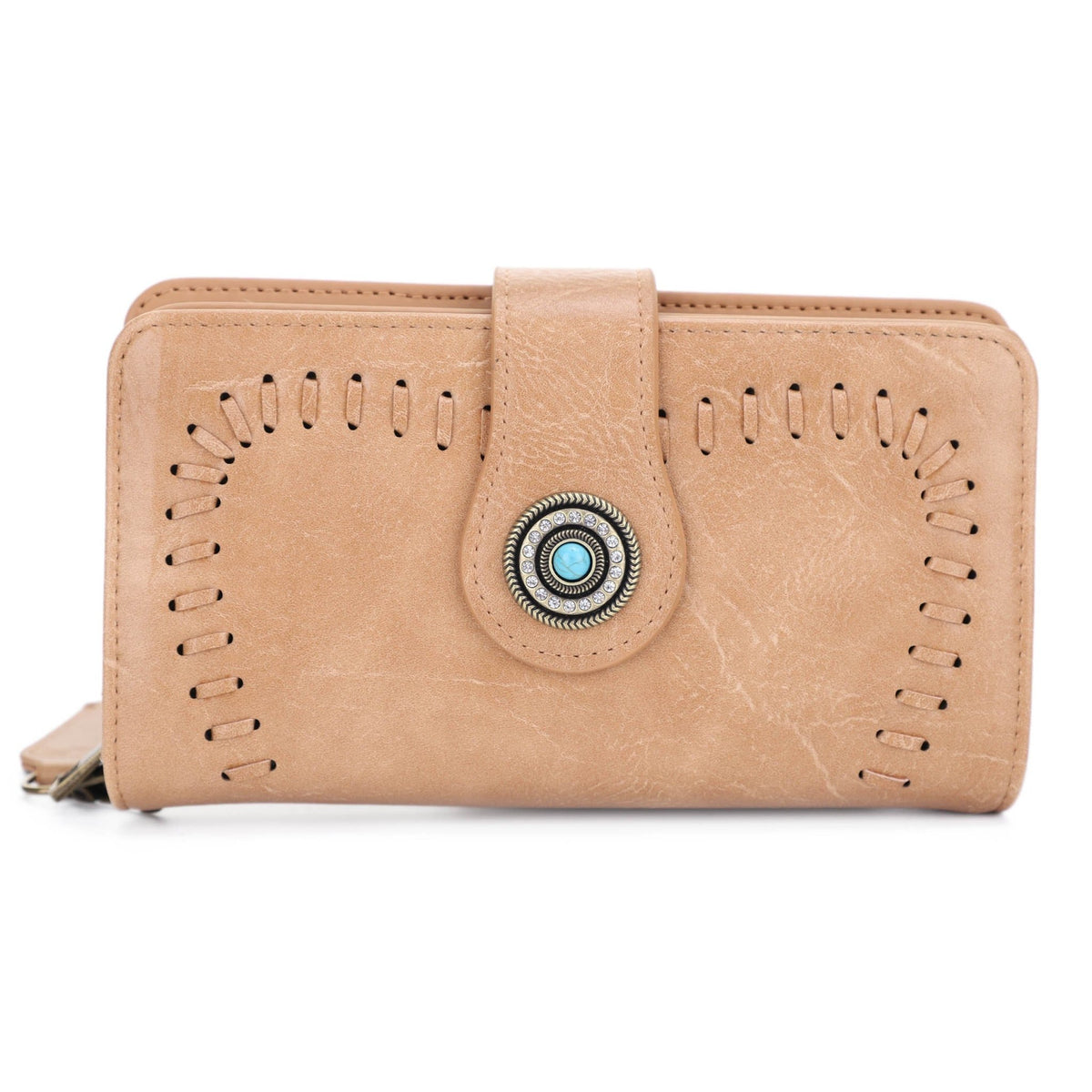 ES60166 Dolly Western Wallet With Boho Wristlet Strap - MiMi Wholesale