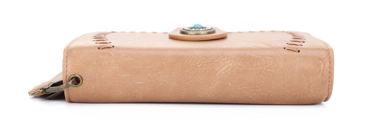 ES60166 Dolly Western Wallet With Boho Wristlet Strap - MiMi Wholesale