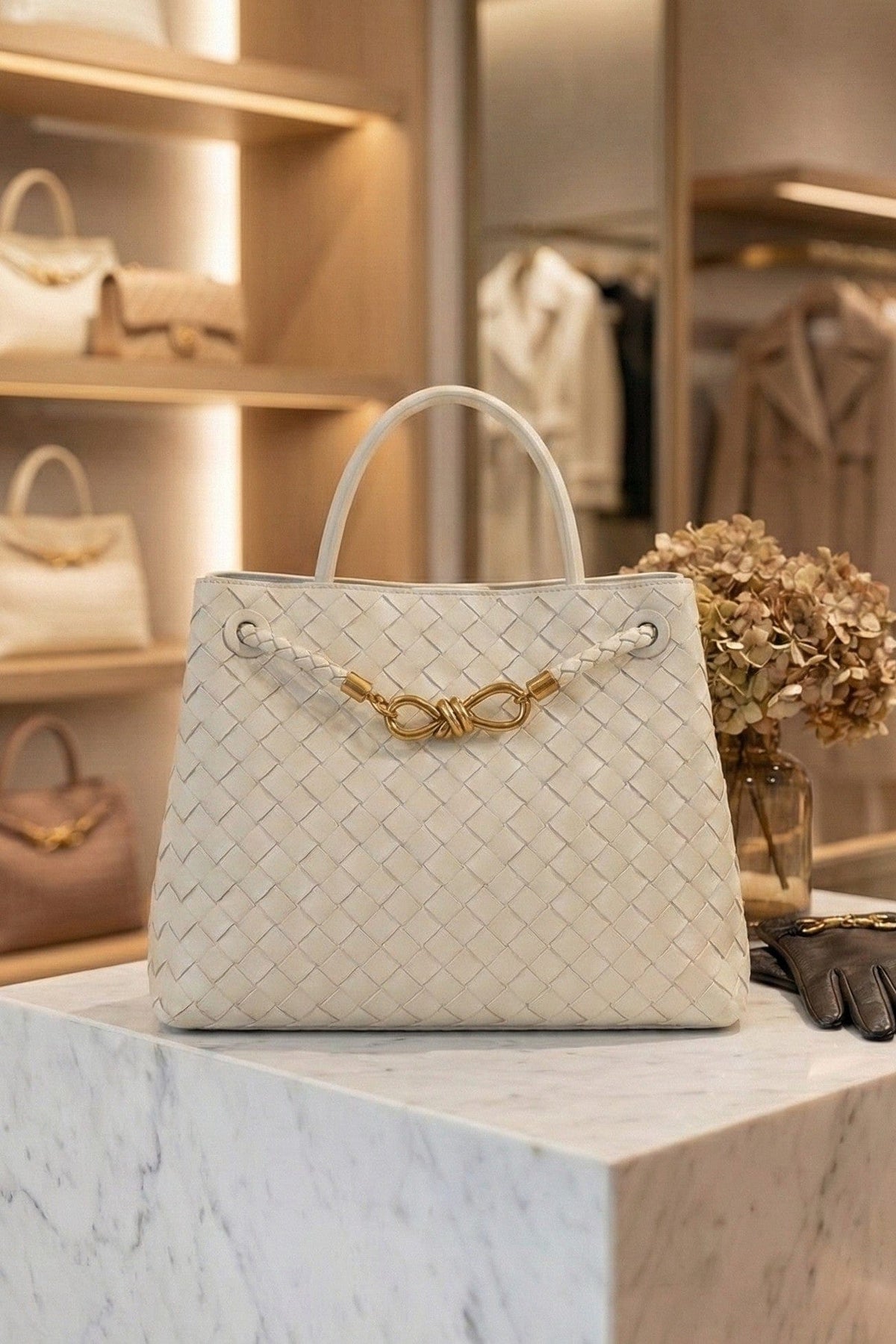 EWB160 Evie Woven Satchel/Crossbody Bag - MiMi Wholesale