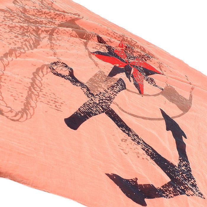 FA - 1412 Anchor Print Scarf - MiMi Wholesale