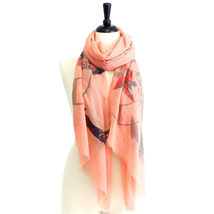 FA - 1412 Anchor Print Scarf - MiMi Wholesale