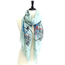 FA - 1412 Anchor Print Scarf - MiMi Wholesale