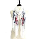 FA - 1412 Anchor Print Scarf - MiMi Wholesale