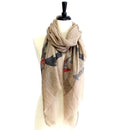 FA - 1412 Anchor Print Scarf - MiMi Wholesale