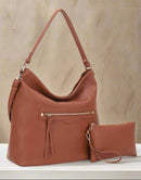 FC20461 Motorcycle 2 in 1 Should Hobo Bag Set - MiMi Wholesale