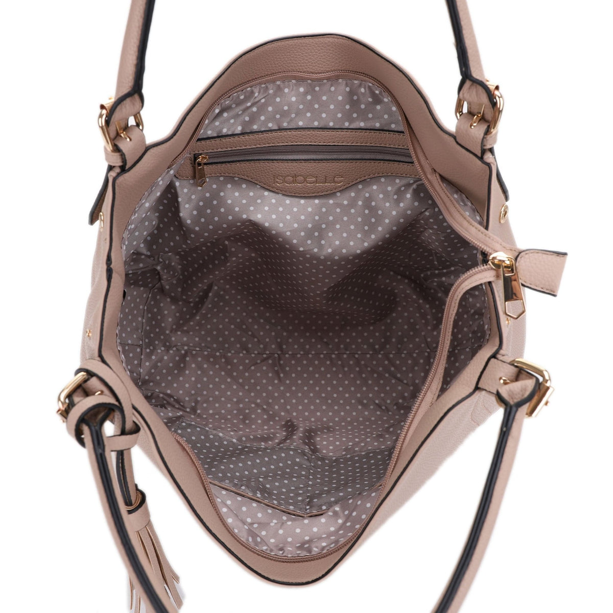 FC20487 Quincy Hobo Tote Bag With Tassel - MiMi Wholesale