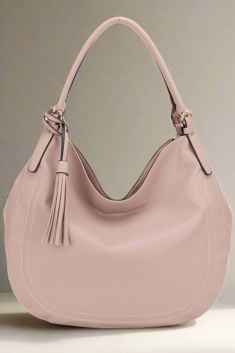 Maya Hobo Handbag - Light Beige ホーボーバッグ Hobo Bags