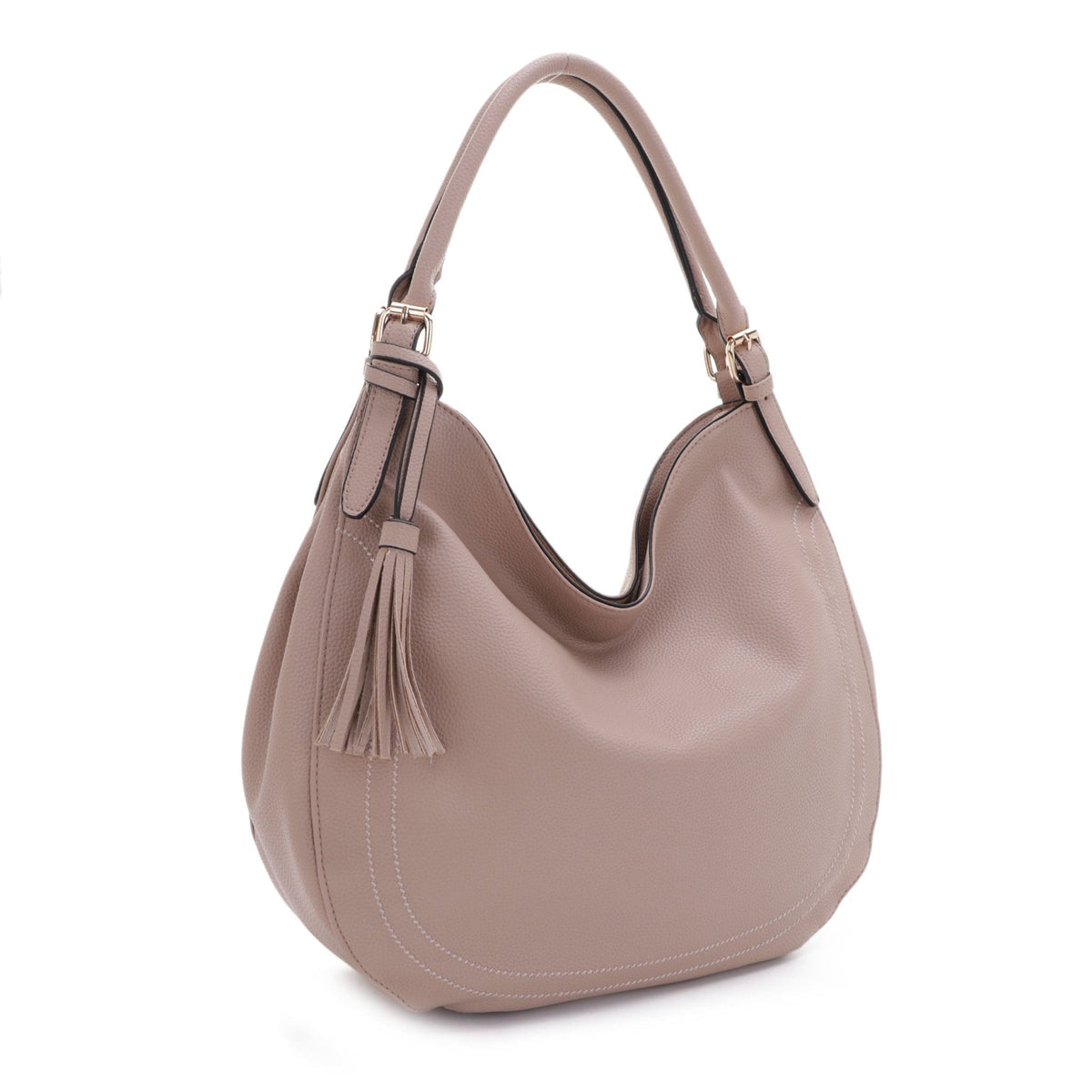 FC20487 Quincy Hobo Tote Bag With Tassel - MiMi Wholesale