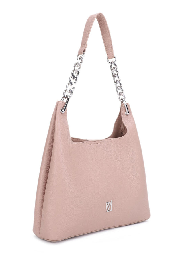 FC20629 Alicia Hobo Tote Bag With Chain Detail Strap - MiMi Wholesale