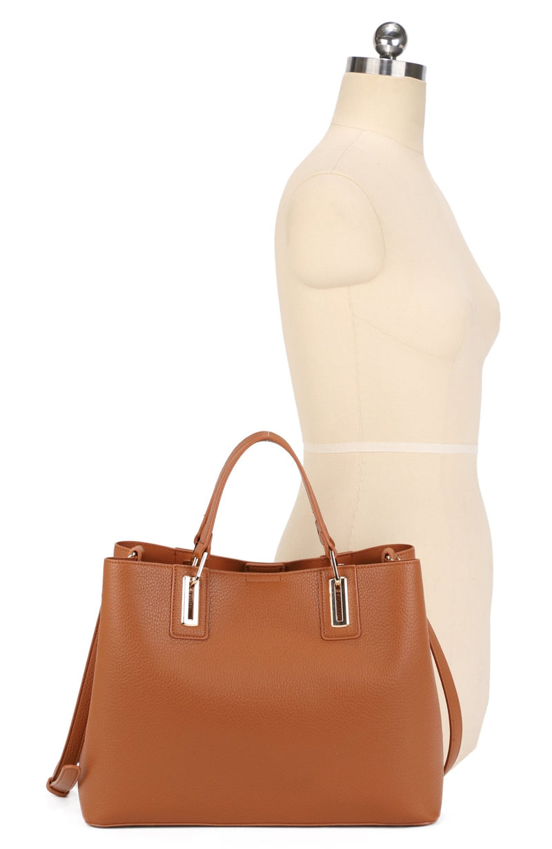 FC30125 Michelle Three Compartment Tote/Crossbody Bag - MiMi Wholesale