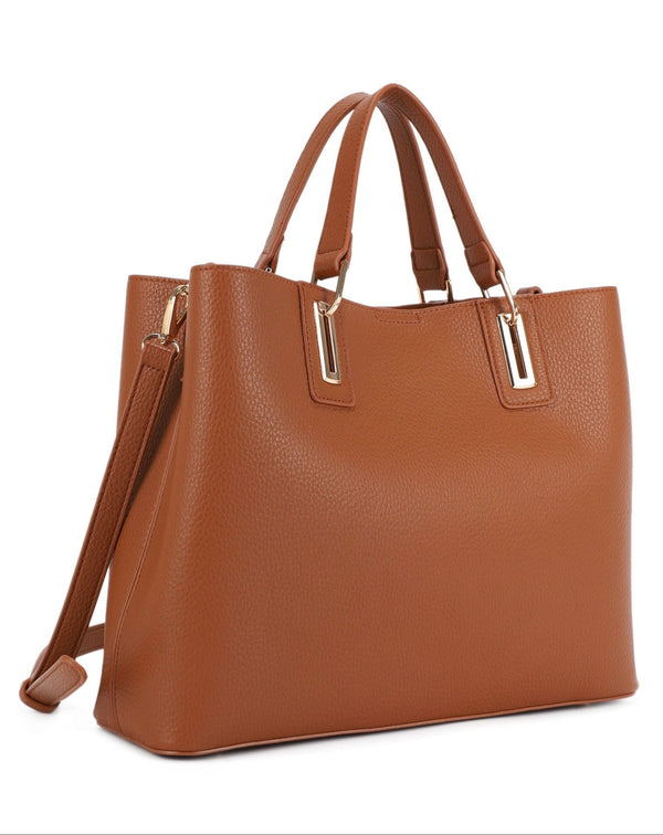 FC30125 Michelle Three Compartment Tote/Crossbody Bag - MiMi Wholesale