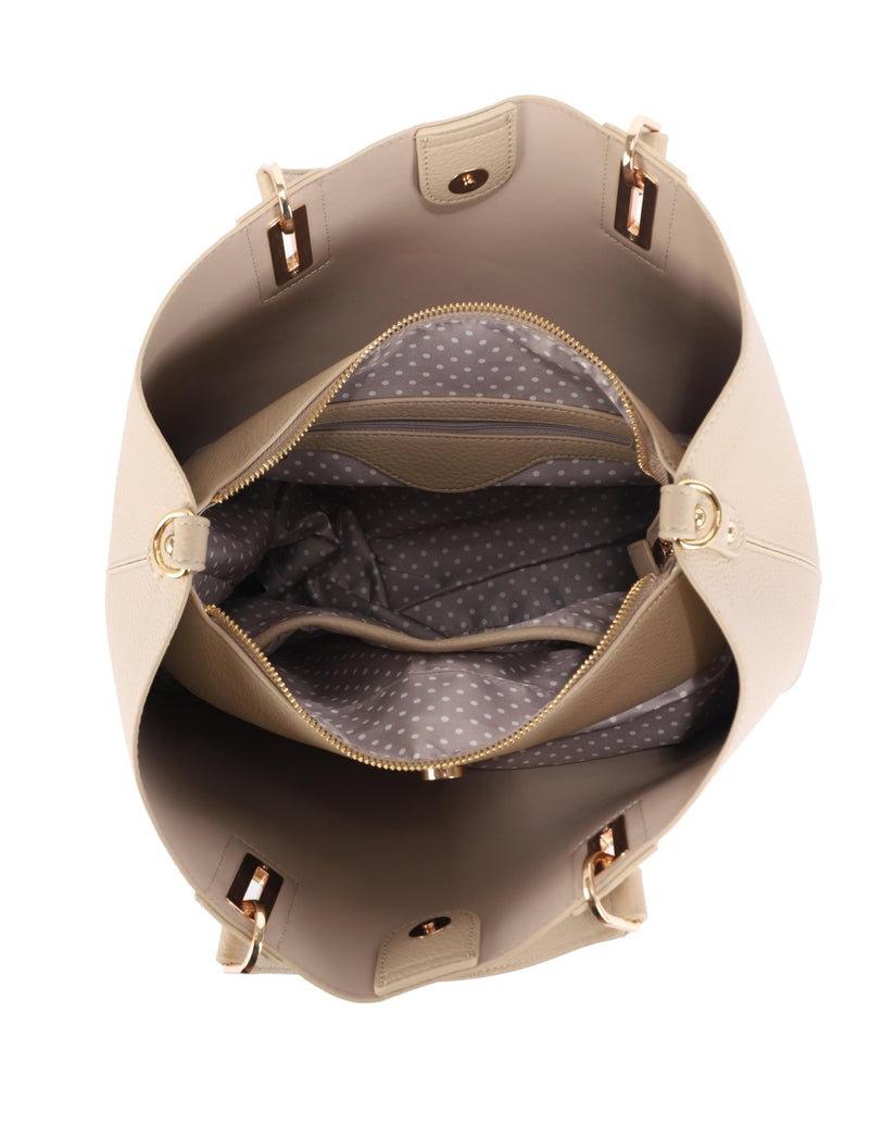 FC30125 Michelle Three Compartment Tote/Crossbody Bag - MiMi Wholesale