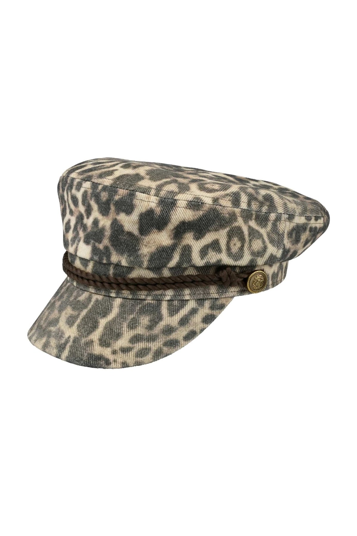FHE0159 Vivian Cotton Leopard Fisherman Cap - MiMi Wholesale