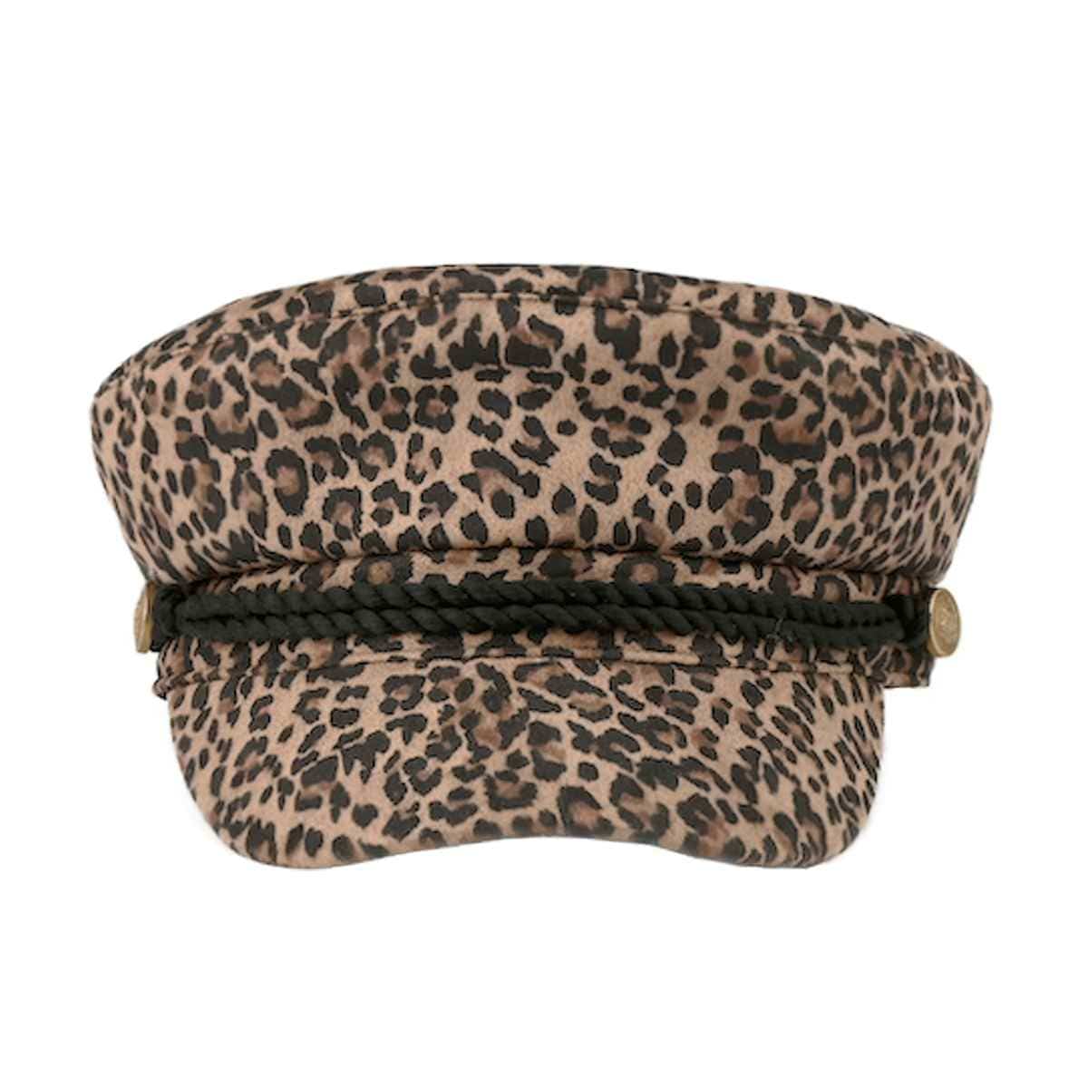 FHE0165 Leopard Fisherman's Cap - MiMi Wholesale