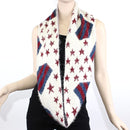 FN20111 Fuzzy American Flag Infinity Scarf - MiMi Wholesale
