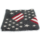 FN20111 Fuzzy American Flag Infinity Scarf - MiMi Wholesale