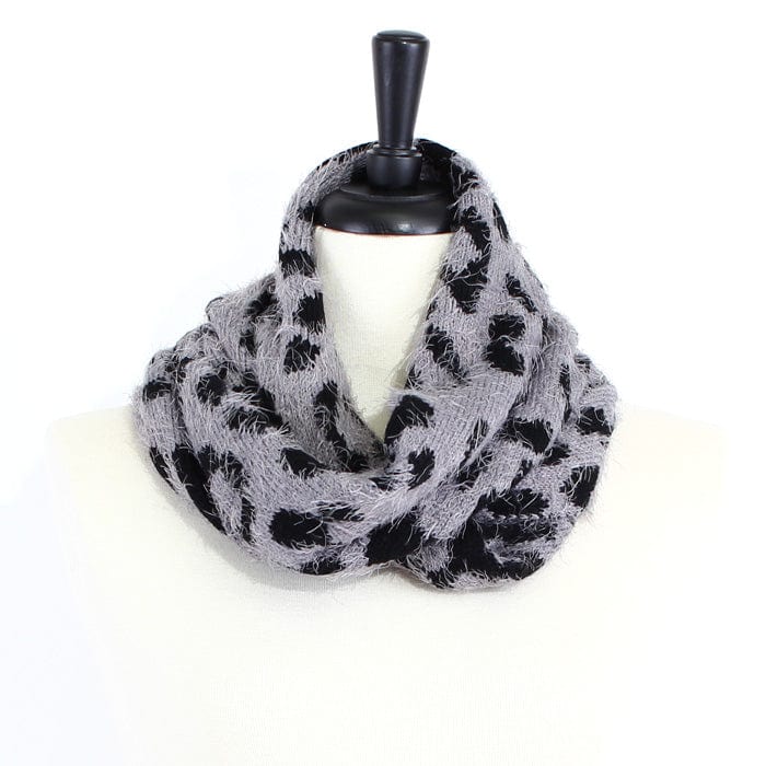 FN20124 Leopard Print Infinity Scarf - MiMi Wholesale