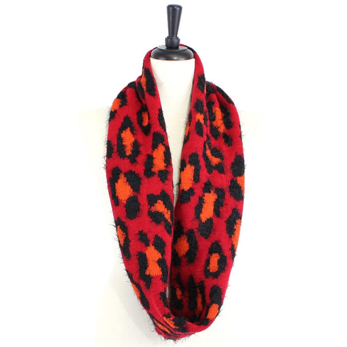 FN20124 Leopard Print Infinity Scarf - MiMi Wholesale