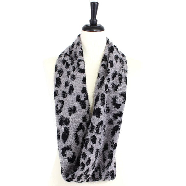 FN20124 Leopard Print Infinity Scarf - MiMi Wholesale