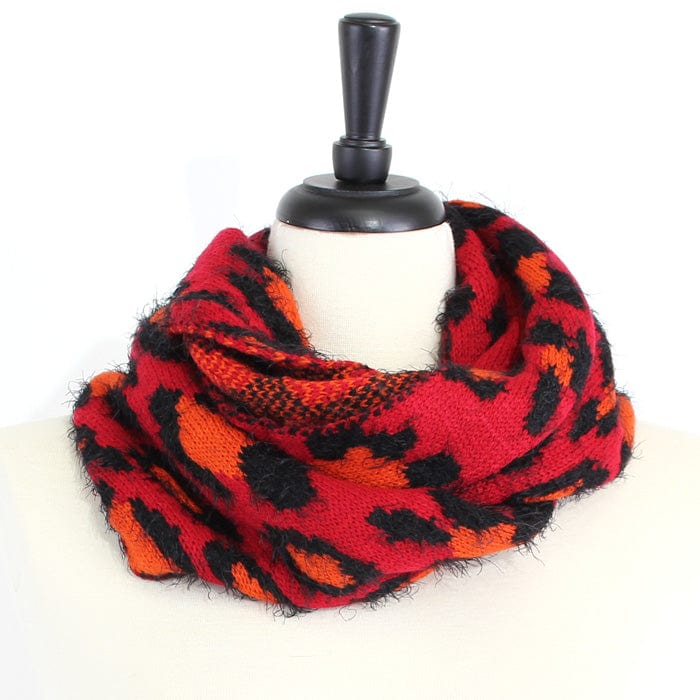 FN20124 Leopard Print Infinity Scarf - MiMi Wholesale