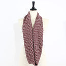 FN20156 Quilted Chevron Print Infinity Scarf - MiMi Wholesale
