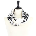 FN20211 Zebra Print Infinity Scarf - MiMi Wholesale