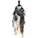 FS1191WH Abstract Viscose Scarf - MiMi Wholesale