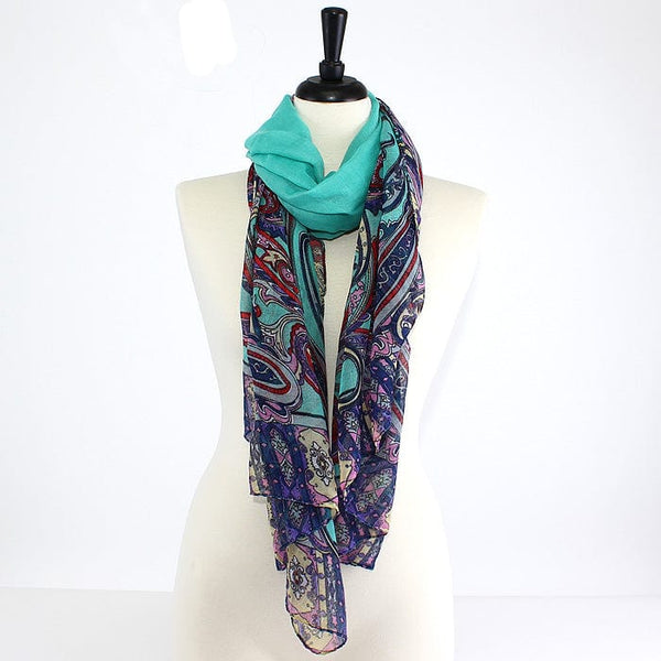 FS1212 Paisley Scarf - MiMi Wholesale