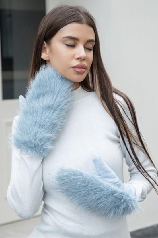 G2004 Women Fur Glove - MiMi Wholesale