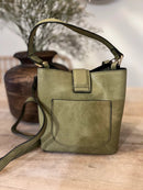 GL0031 Twist Lock Mini Bucket Bag - MiMi Wholesale