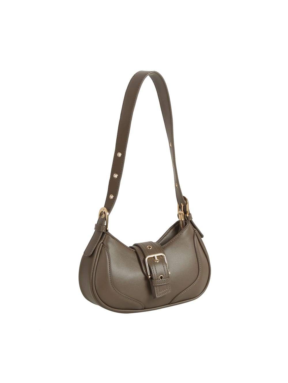 GL0223 Buckle Baguette Shoulder Bag - MiMi Wholesale