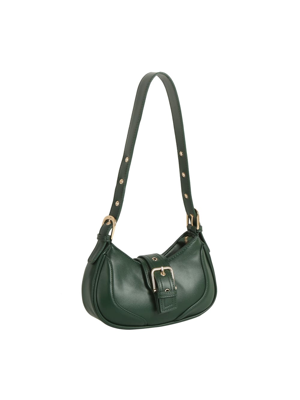 GL0223 Buckle Baguette Shoulder Bag - MiMi Wholesale