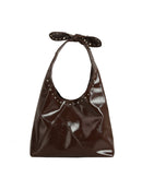 GMS0053 Knot Handle Studded Hobo Bag - MiMi Wholesale