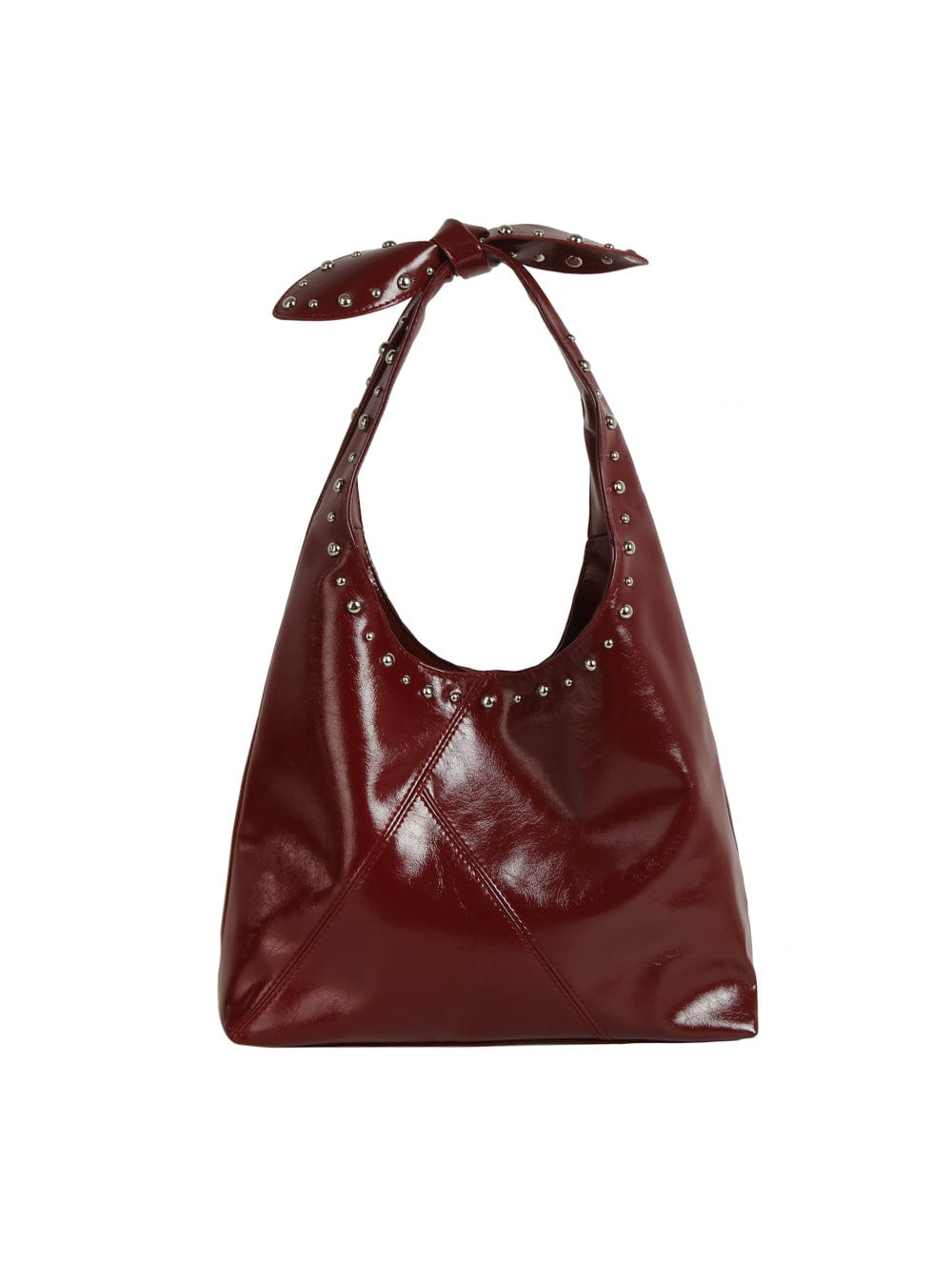 GMS0053 Knot Handle Studded Hobo Bag - MiMi Wholesale