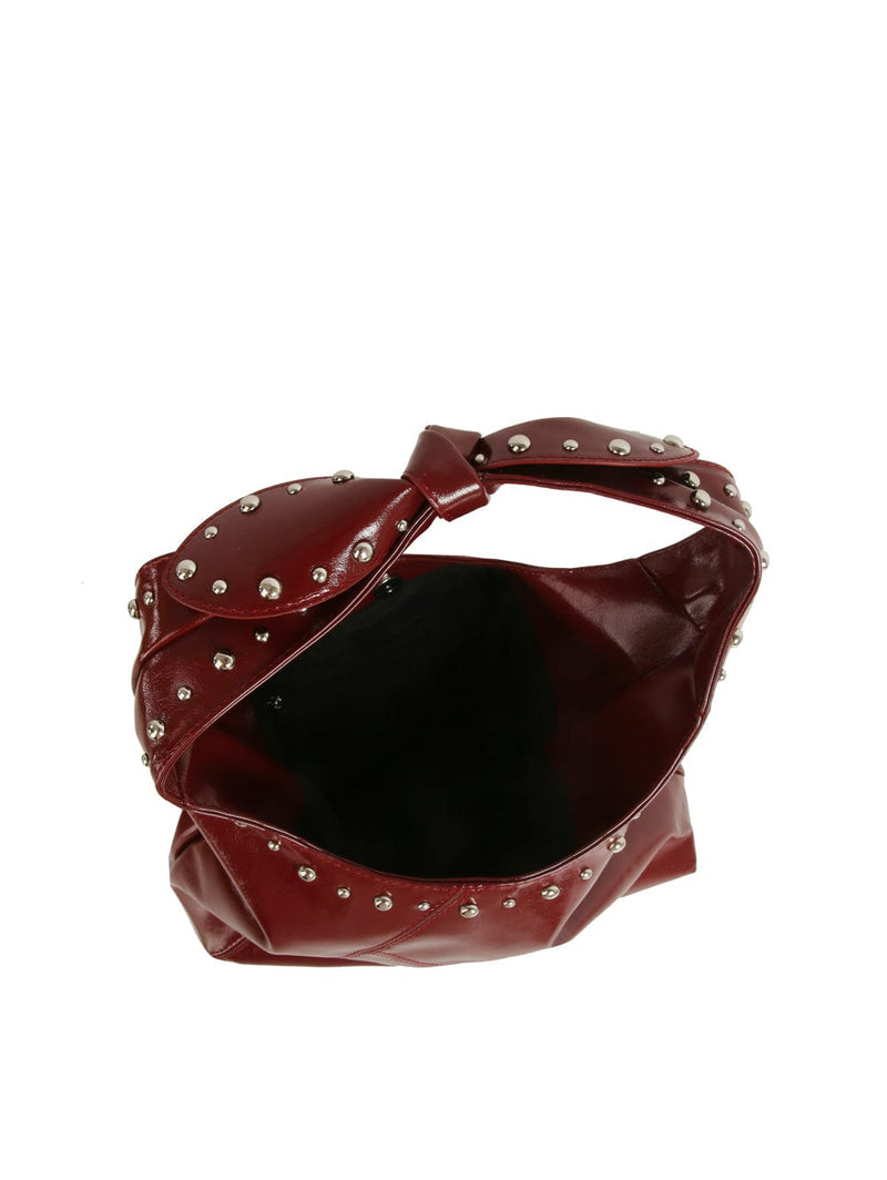 GMS0053 Knot Handle Studded Hobo Bag - MiMi Wholesale