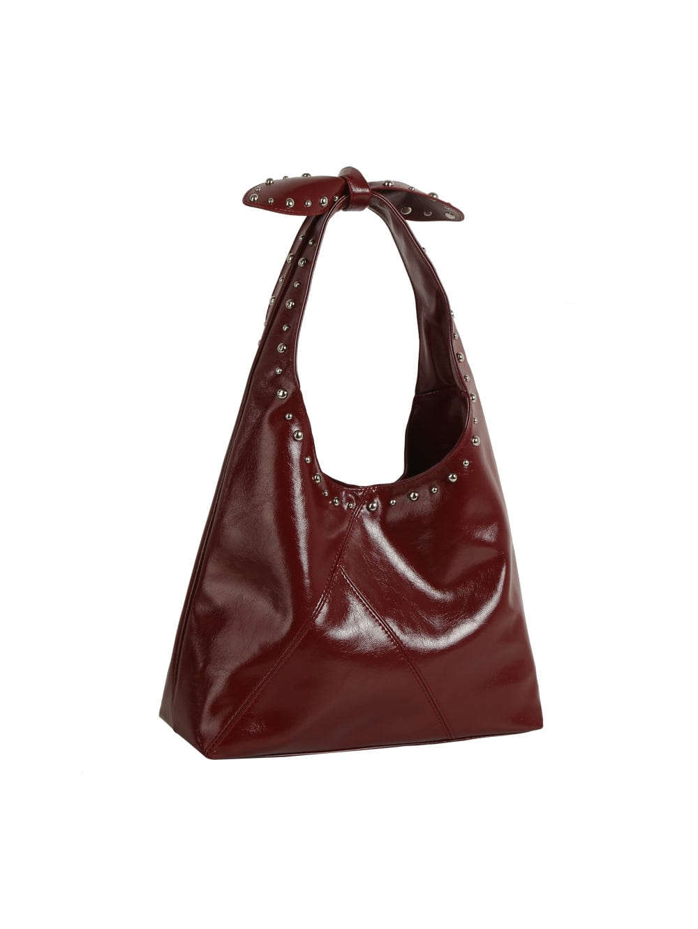 GMS0053 Knot Handle Studded Hobo Bag - MiMi Wholesale
