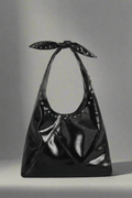 GMS0053 Knot Handle Studded Hobo Bag - MiMi Wholesale