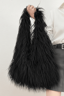 GMS0091 Ari Faux Fur Hobo Bag - MiMi Wholesale