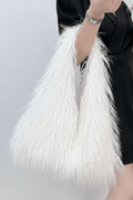 GMS0091 Ari Faux Fur Hobo Bag - MiMi Wholesale