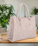 GS20613 Katrine Metal Bar Accent Satchel/Crossbody Bag - MiMi Wholesale