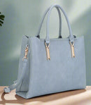 GS20613 Katrine Metal Bar Accent Satchel/Crossbody Bag - MiMi Wholesale