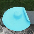 H3061 Super Wide Brim Straw Beach Summer Sun Hat - MiMi Wholesale