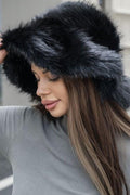 H3441 Oversized Fur Bucket Hat - MiMi Wholesale