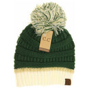 HAT1421/1429 Team Color Ribbed Pom Beanie - MiMi Wholesale