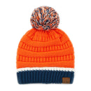 HAT1421/1429 Team Color Ribbed Pom Beanie - MiMi Wholesale