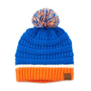 HAT1421/1429 Team Color Ribbed Pom Beanie - MiMi Wholesale
