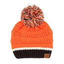 HAT1421/1429 Team Color Ribbed Pom Beanie - MiMi Wholesale
