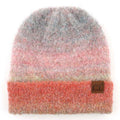 HAT2082 Multi Color Slouchy Mohair Beanie - MiMi Wholesale