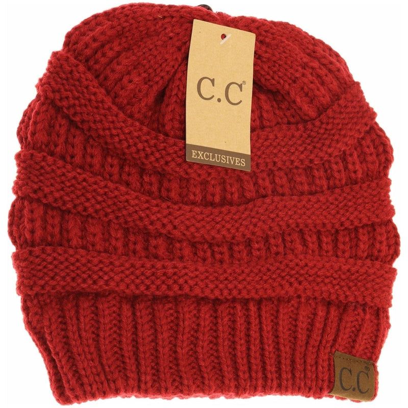 HAT20A Olivia Classic Knit Beanie - MiMi Wholesale